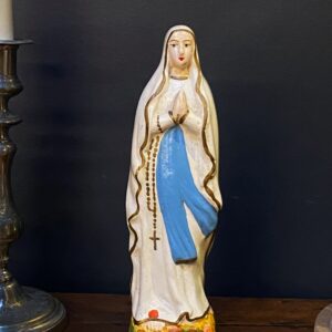 Vierge en plâtre polychrome – Image 2