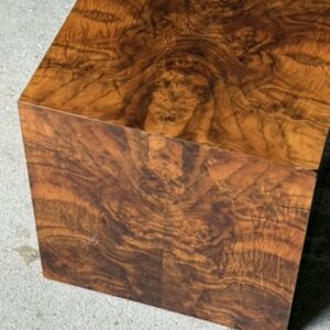 Cube en loupe d'orme 44 cm – Image 4