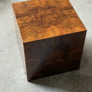 Cube en loupe d'orme 44 cm – Image 3