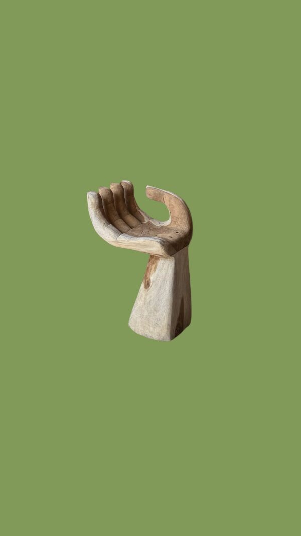 Siege main en bois exotique