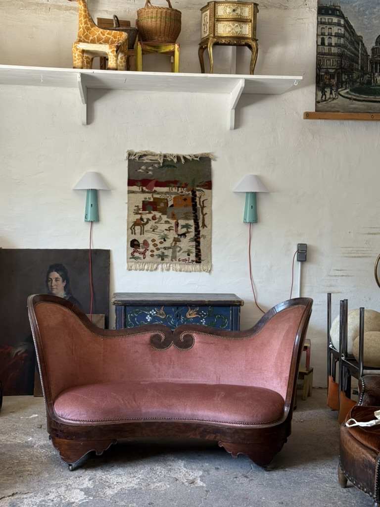 Banquette baroque en velours – Image 5
