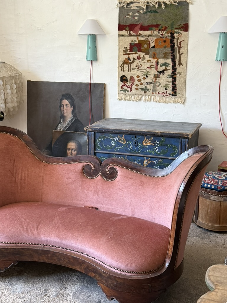 Banquette baroque en velours – Image 4